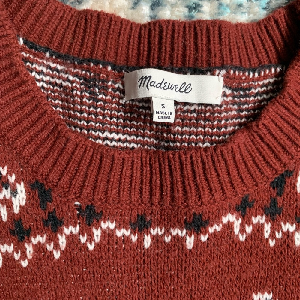 Madewell Bandana Pullover Sweater - Picture 6 of 12